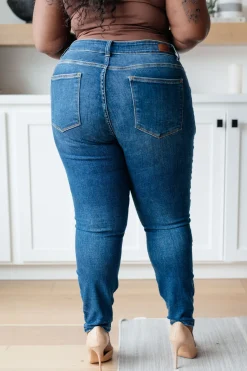 Maxine Mid-Rise Skinny Jeans by Judy Blue