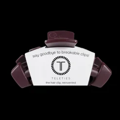 Medium Teleties Claw Clip - Burgundy Bliss