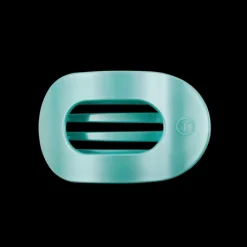 Medium Teleties Flat Oval Clip - Totally Turquoise