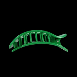 Medium Teleties Flat Oval Clip - Shamrock Shimmer