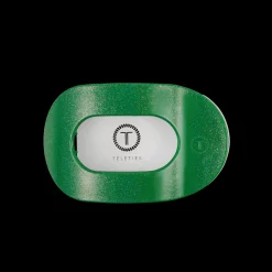 Medium Teleties Flat Oval Clip - Shamrock Shimmer