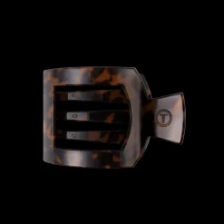 Medium Teleties Flat Square Clip - Tortoise