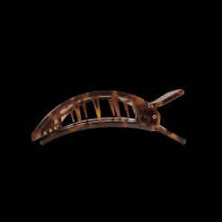 Medium Teleties Flat Square Clip - Tortoise