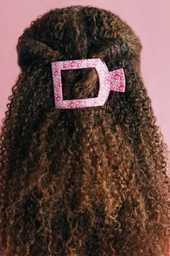 Medium Teleties Flat Square Clip - Wrapped in Ribbons