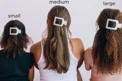 Medium Teleties Flat Square Clip - Wrapped in Ribbons