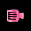 Medium Teleties Flat Square Clip - Paradise Pink