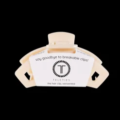 Medium Teleties Open Claw Clip - Almond Beige