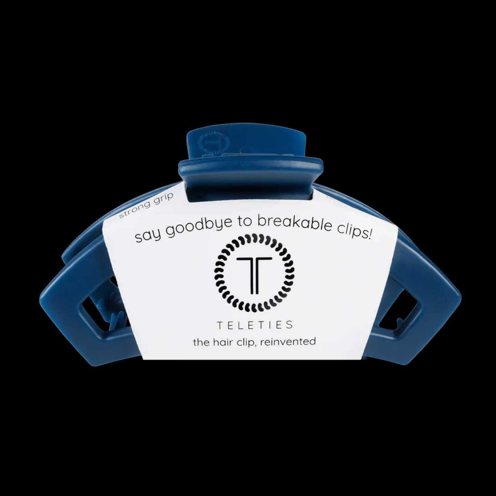 Medium Teleties Open Claw Clip - Midnight Rain Navy