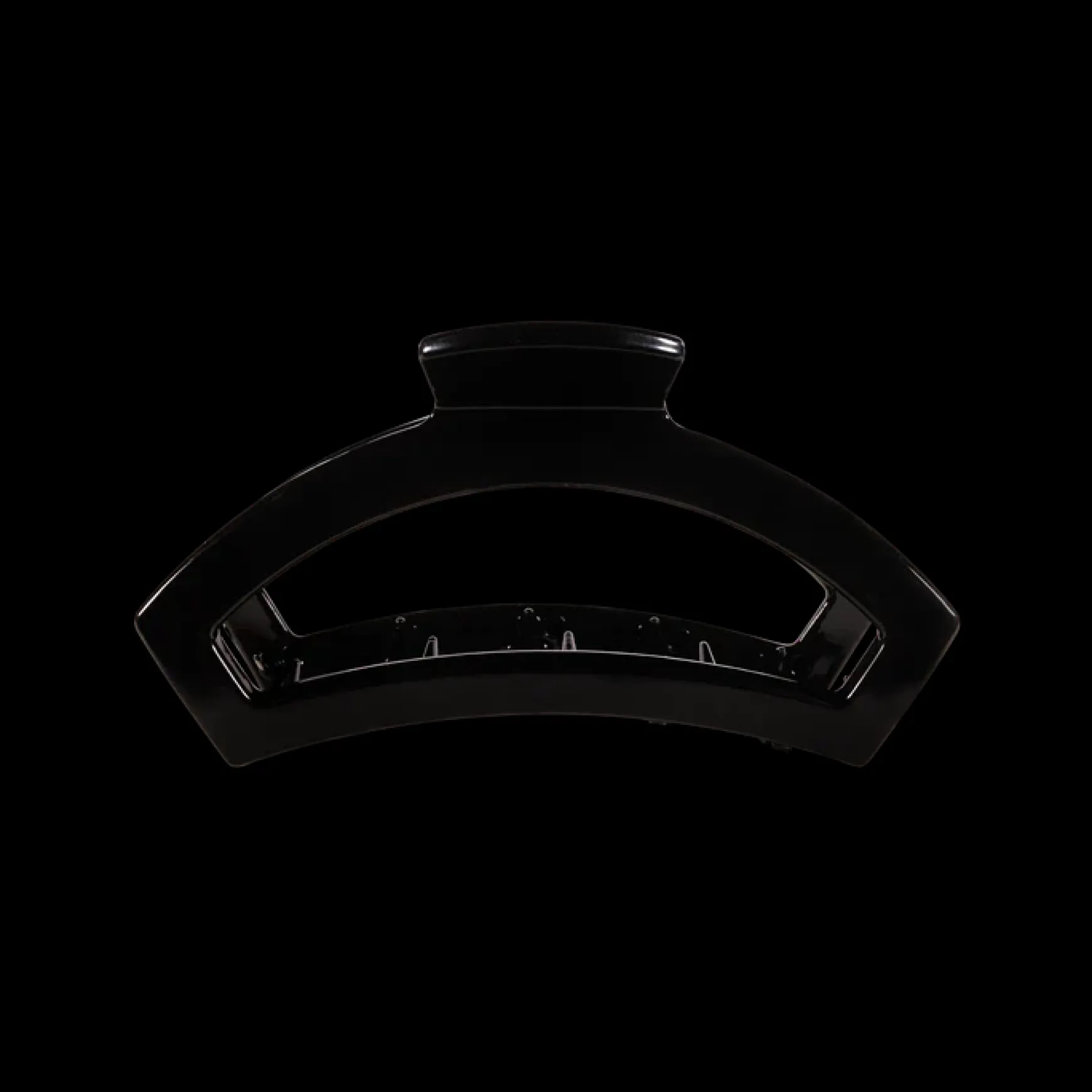 Medium Teleties Open Claw Clip - Jet Black