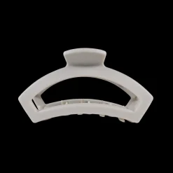 Medium Teleties Open Claw Clip - Silver Flames