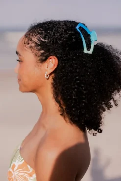 Medium Teleties Open Claw Clip - Poolside