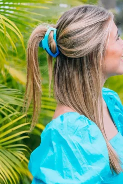 Medium Teleties Open Claw Clip - Poolside