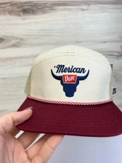 'Merican Bull Embroidered Men's Hat by Simply Southern