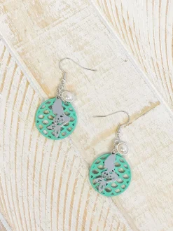 Mermaid Charm Dangle Earrings