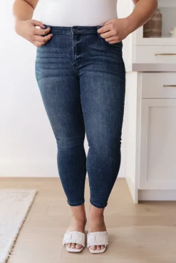 Mid-Rise Relaxed Fit Mineral Wash Jeans by Judy Blue