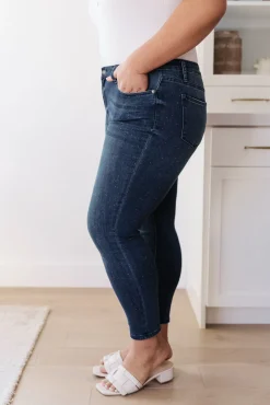 Mid-Rise Relaxed Fit Mineral Wash Jeans by Judy Blue