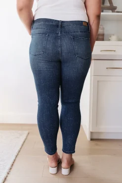 Mid-Rise Relaxed Fit Mineral Wash Jeans by Judy Blue