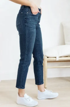 Mid-Rise Relaxed Fit Mineral Wash Jeans by Judy Blue