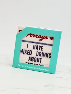Mixed Drinks Marquee Coaster Set