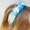 Mod Printed Jersey Top Twist Headband - Blue