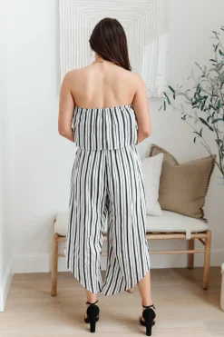 Modern Stripes Sleeveless Jumpsuit