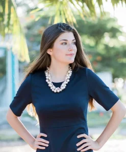 Molly Pearl Bauble Necklace - Gold