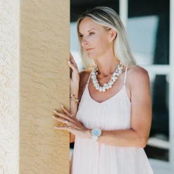 Molly Pearl Bauble Necklace - Gold