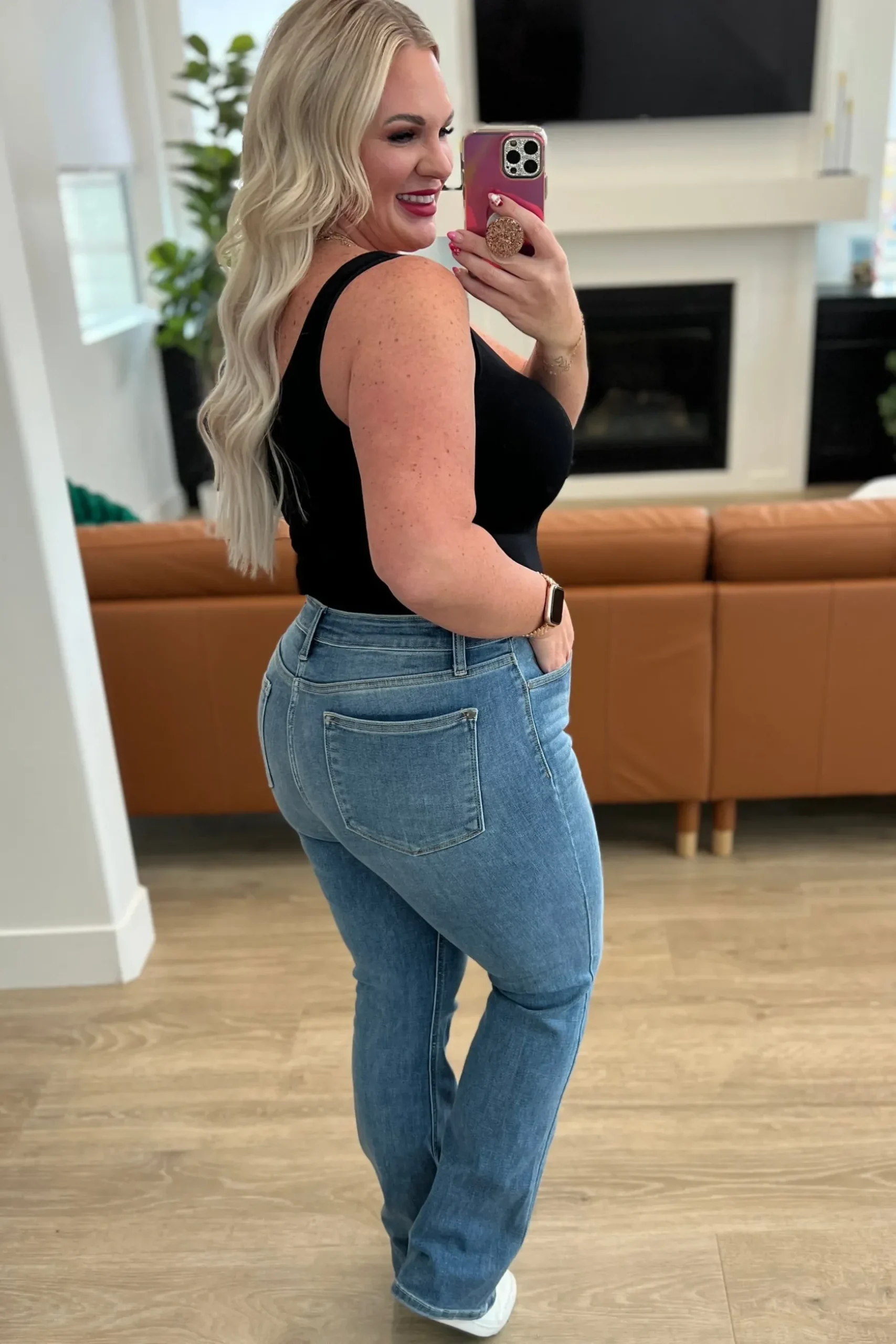 Monroe High Rise Classic Bootcut Jeans by Judy Blue