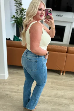 Monroe High Rise Classic Bootcut Jeans by Judy Blue