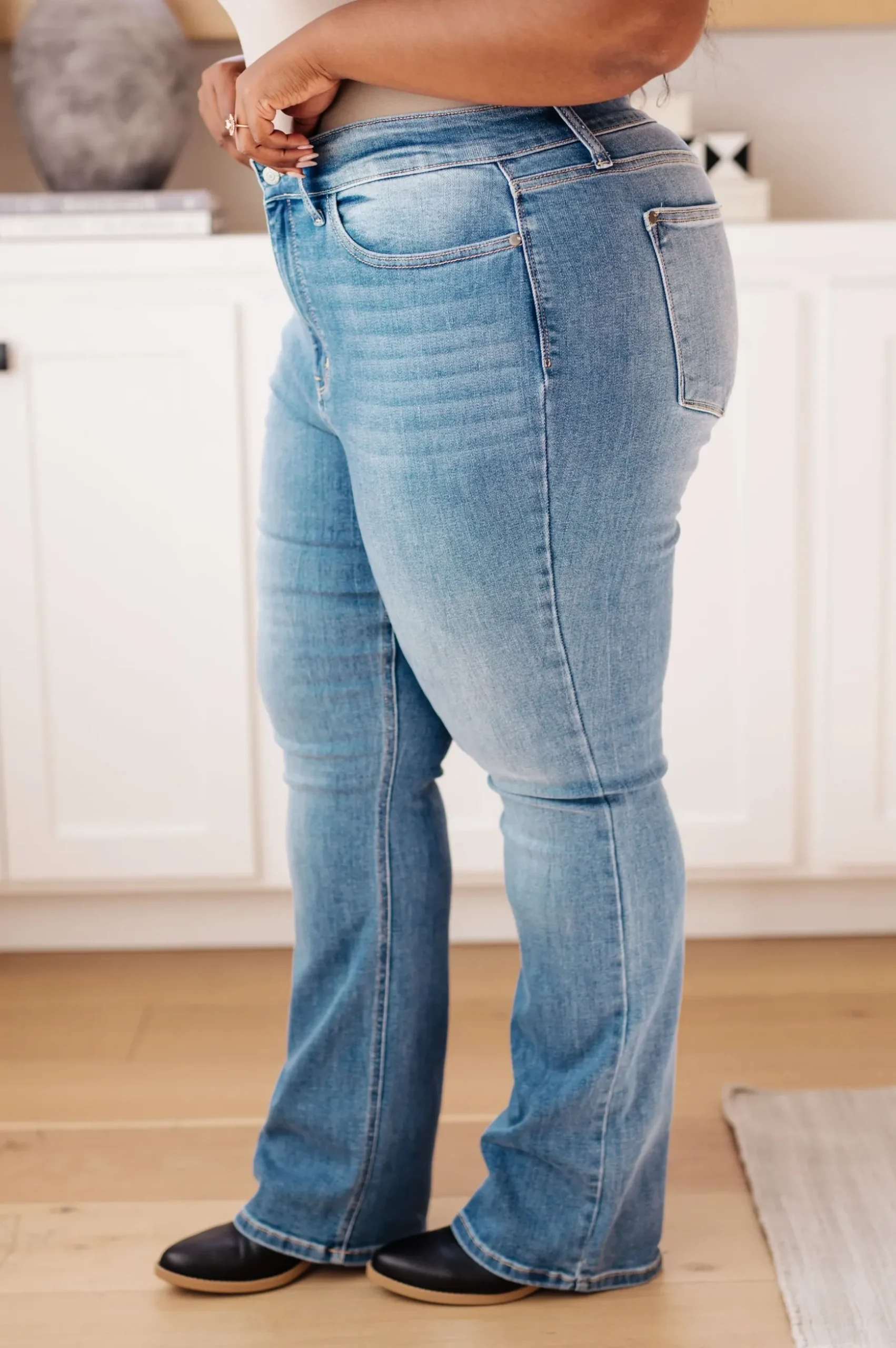 Monroe High Rise Classic Bootcut Jeans by Judy Blue
