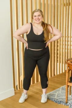 Move With Me Black Tank