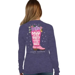 'Mud On Her Boots' Long Sleeve Tee by Simply Southern