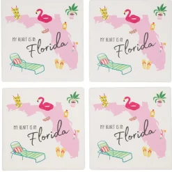 'My Heart Is In Florida' Coasters