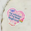 'My Valentine Is My Book Boyfriend' Sticker
