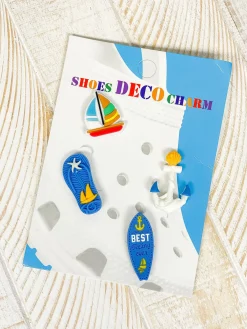 Nautical Silicone Shoe Charm Set