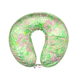 Neck Pillow and Eye Mask Set by Lilly Pulitzer - Lime Feeling Good