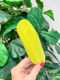 Neon Terry Knotted Headband - Yellow