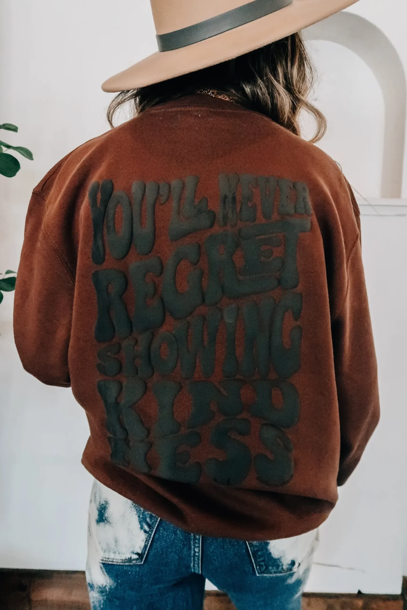 Never Regret Showing Kindness Sweatshirt by Southern Bliss