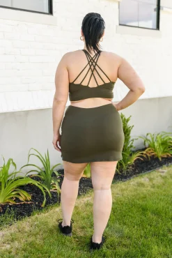 Next Move Sports Bra In Olive