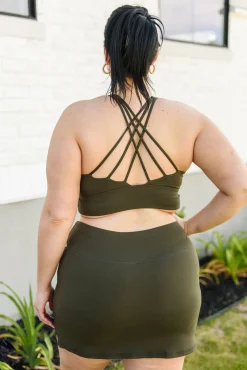 Next Move Sports Bra In Olive