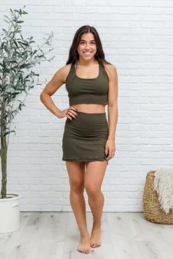 Next Move Sports Bra In Olive