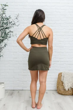 Next Move Sports Bra In Olive