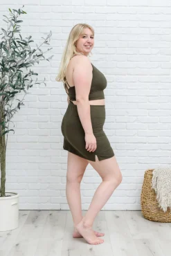 Next Move Sports Bra In Olive