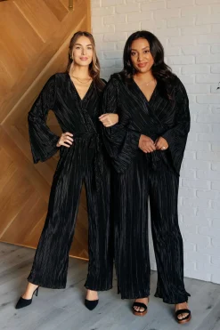 Night Out Plisse Jumpsuit