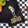 'Nightmare Before Coffee' Skeleton Kitchen Towel
