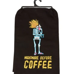 'Nightmare Before Coffee' Skeleton Kitchen Towel
