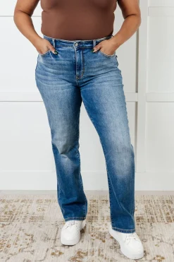 Nivea Vintage Wash Thermal Straight Jeans by Judy Blue