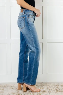 Nivea Vintage Wash Thermal Straight Jeans by Judy Blue