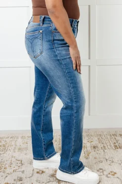 Nivea Vintage Wash Thermal Straight Jeans by Judy Blue