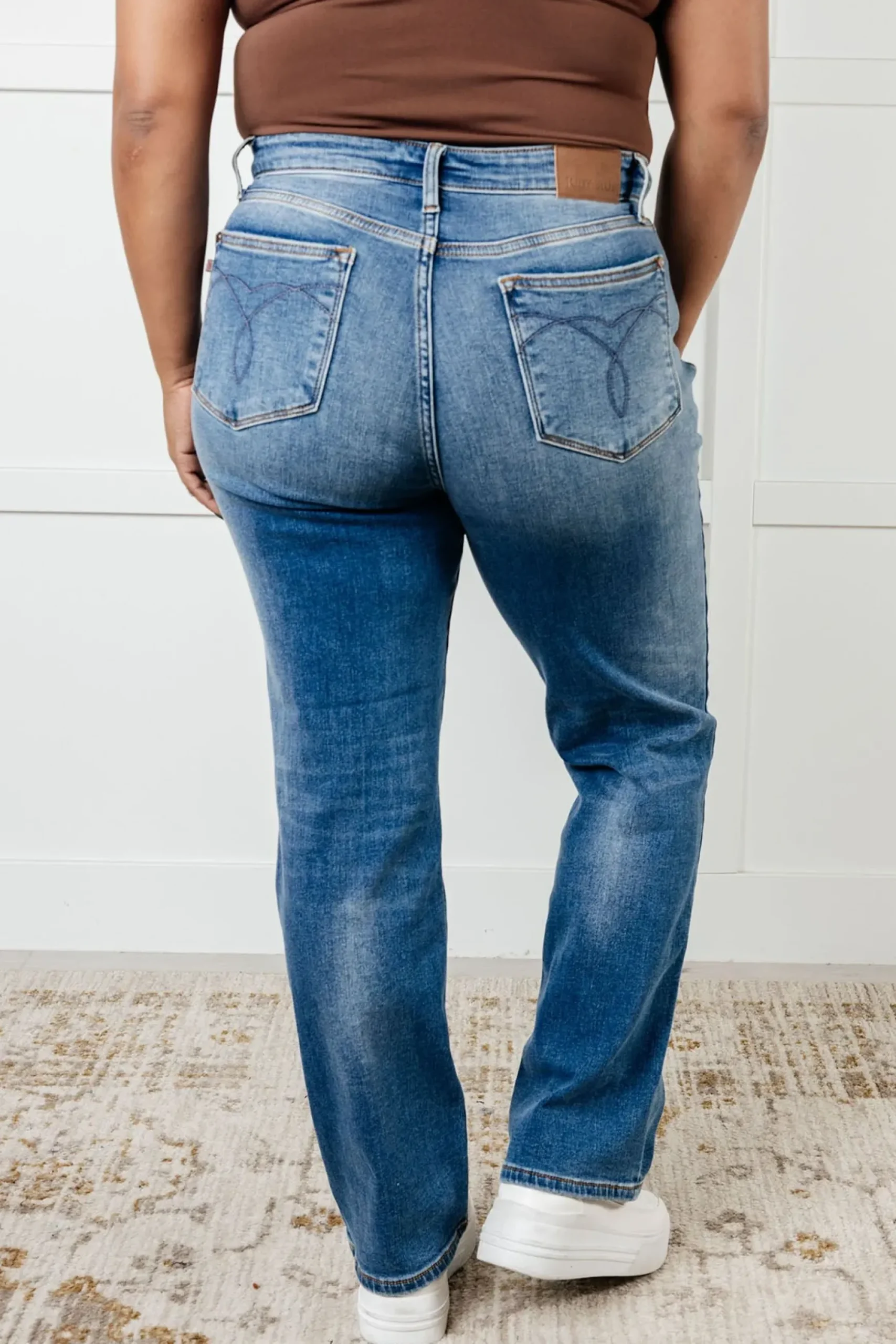 Nivea Vintage Wash Thermal Straight Jeans by Judy Blue